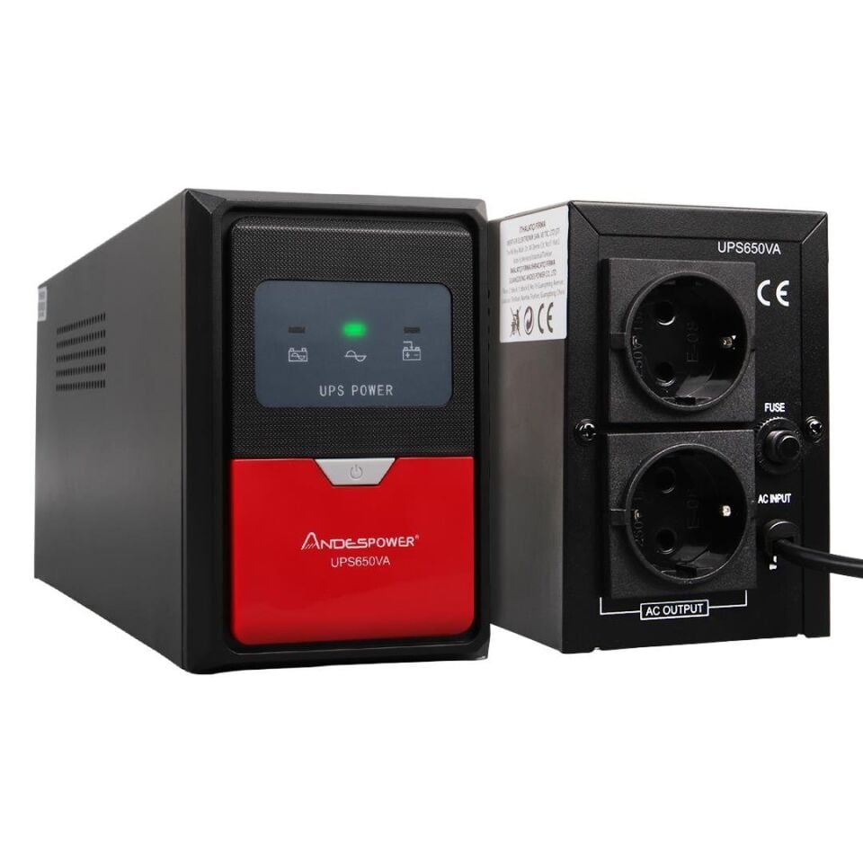 Andespower UPS650VA 650VA 12V7.5AH Ups Kesintisiz Güç Kaynağı Line İnteraktif