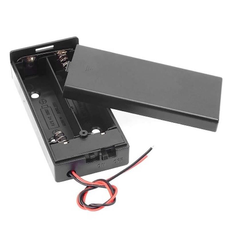 Ayt 2 li AA Kalem Pil Kapaklı Switch li Pil Yuvası Okul Deney İçin