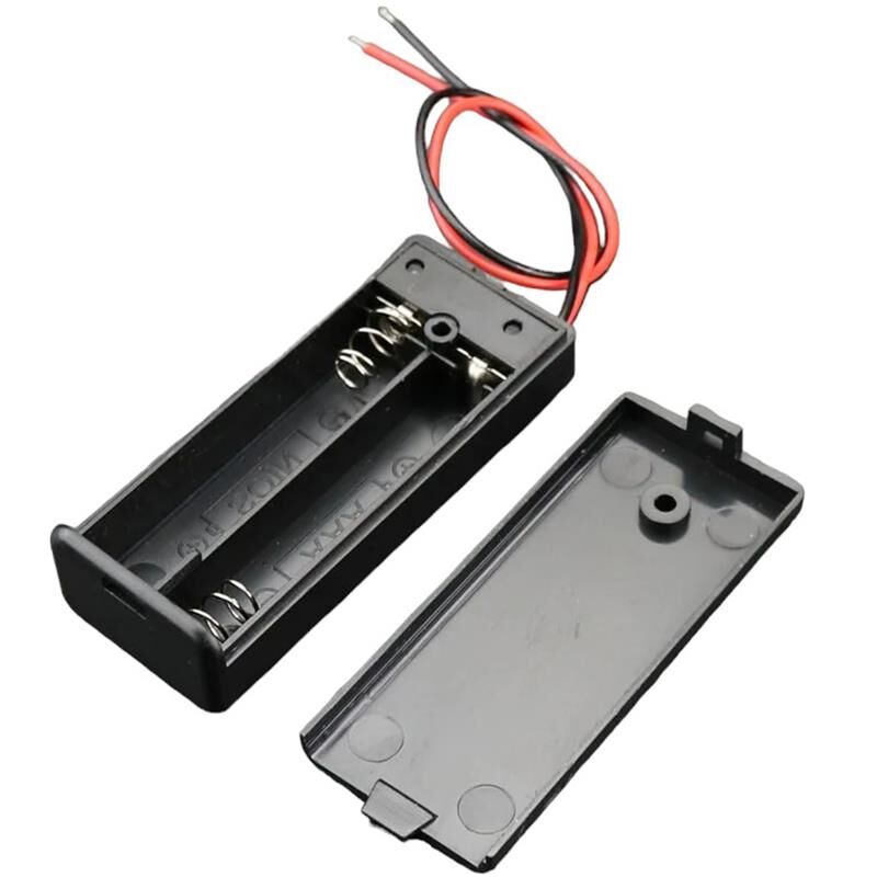 Ayt 2 li AA Kalem Pil Kapaklı Switch li Pil Yuvası Okul Deney İçin