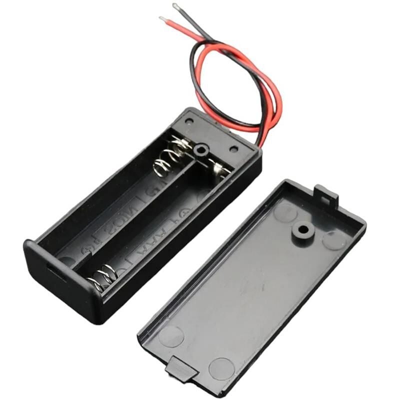 Ayt 2 li AA Kalem Pil Kapaklı Switch li Pil Yuvası Okul Deney İçin