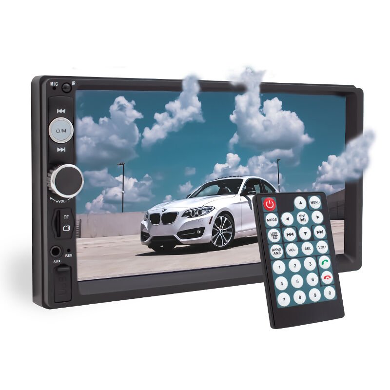 Magicvoice USB SD FM RadyoAUX Bluetooth 7 İnç Araç Dokunmatik Mekaniksiz Oto Teyp Dubble Teyp