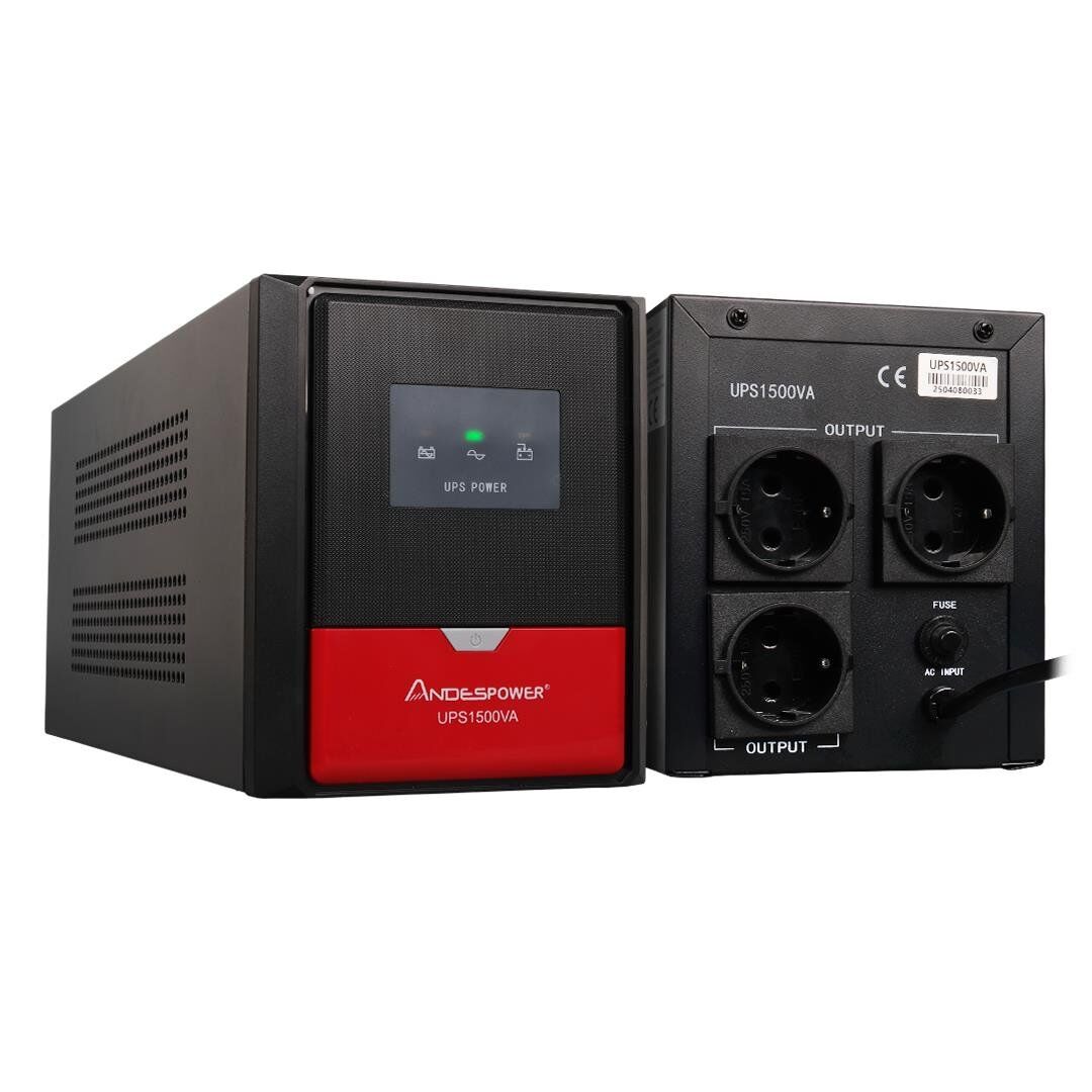 Andespower UPS1500VA 1500VA 12V9Ahx2 Ups Kesintisiz Güç Kaynağı Line İnteraktif