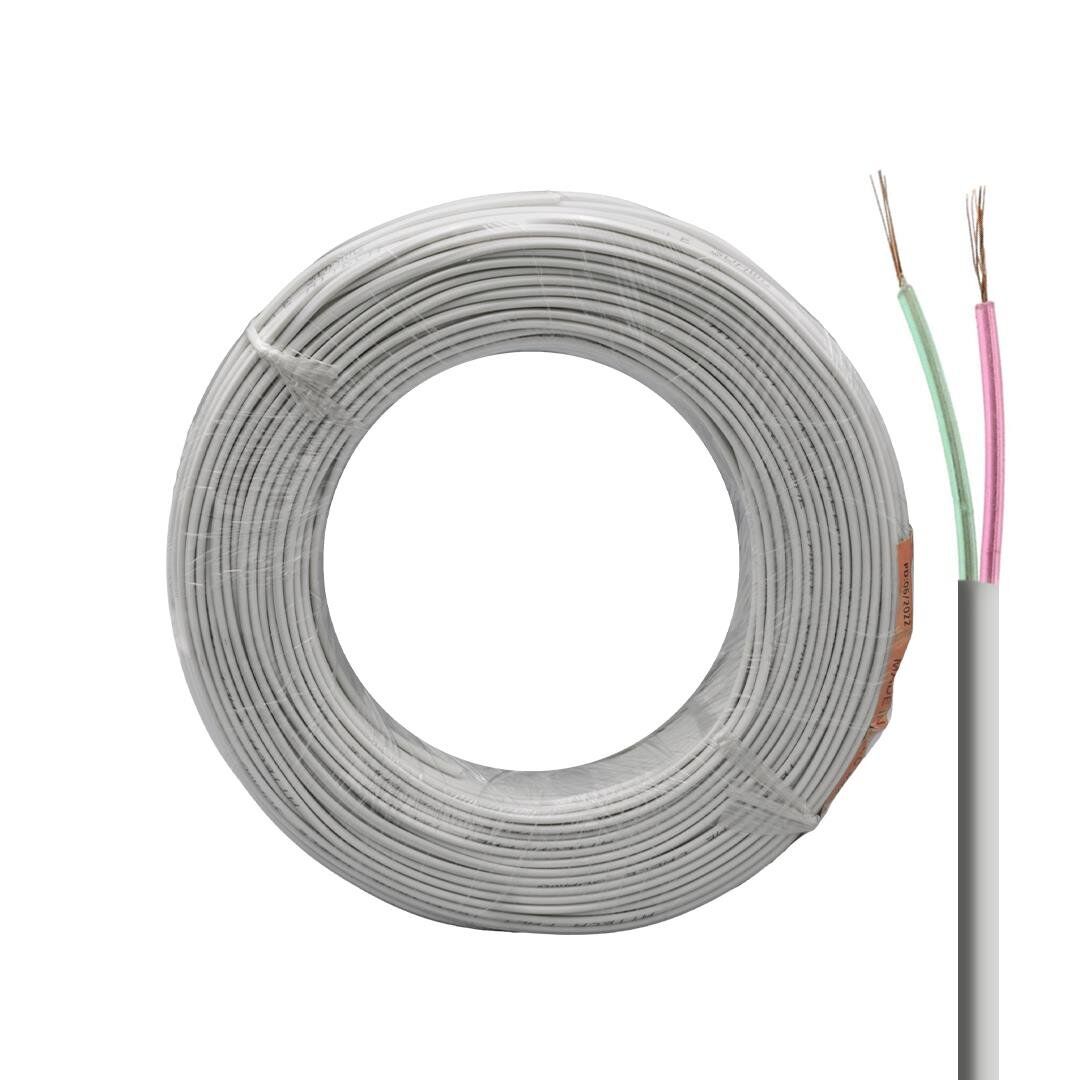 Ayt Lan Ln-Tel22 2 Li Köken 100m Beyaz Flat Telefon Kablosu Hat Kablosu