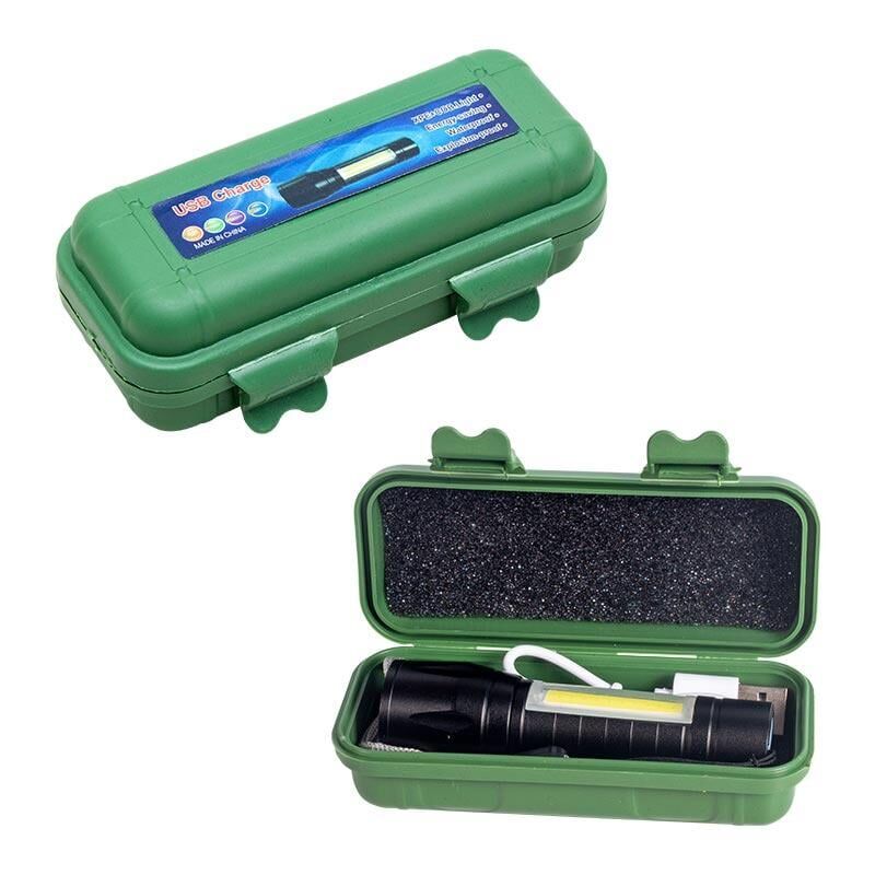 Ayt Powermaster PM-4525 Metal Flashlight Power Ledli Şarjlı El Feneri Kamp Lambası Led Işıldak