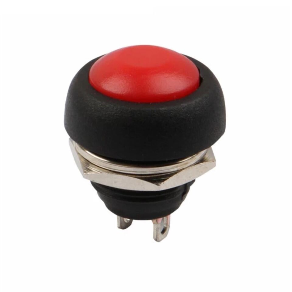 Powermaster IC-184 Yuvarlak 12 Mm Buton Aç Kapa On Off Butonu PBS33B