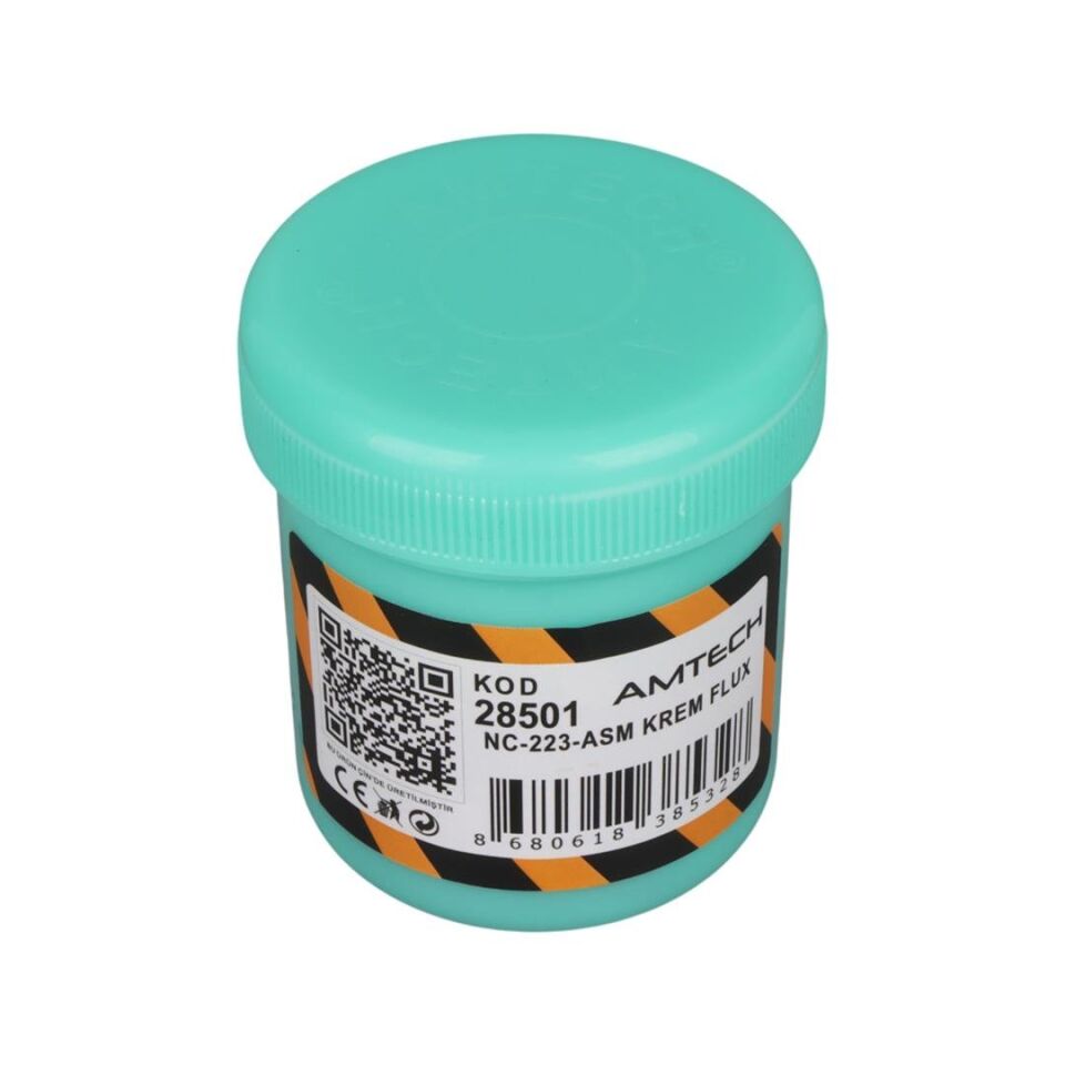Amtech NC-223-ASM 100G Lehim Havya Kremi Flux No Clean Profesyonel SMD Lehimleme