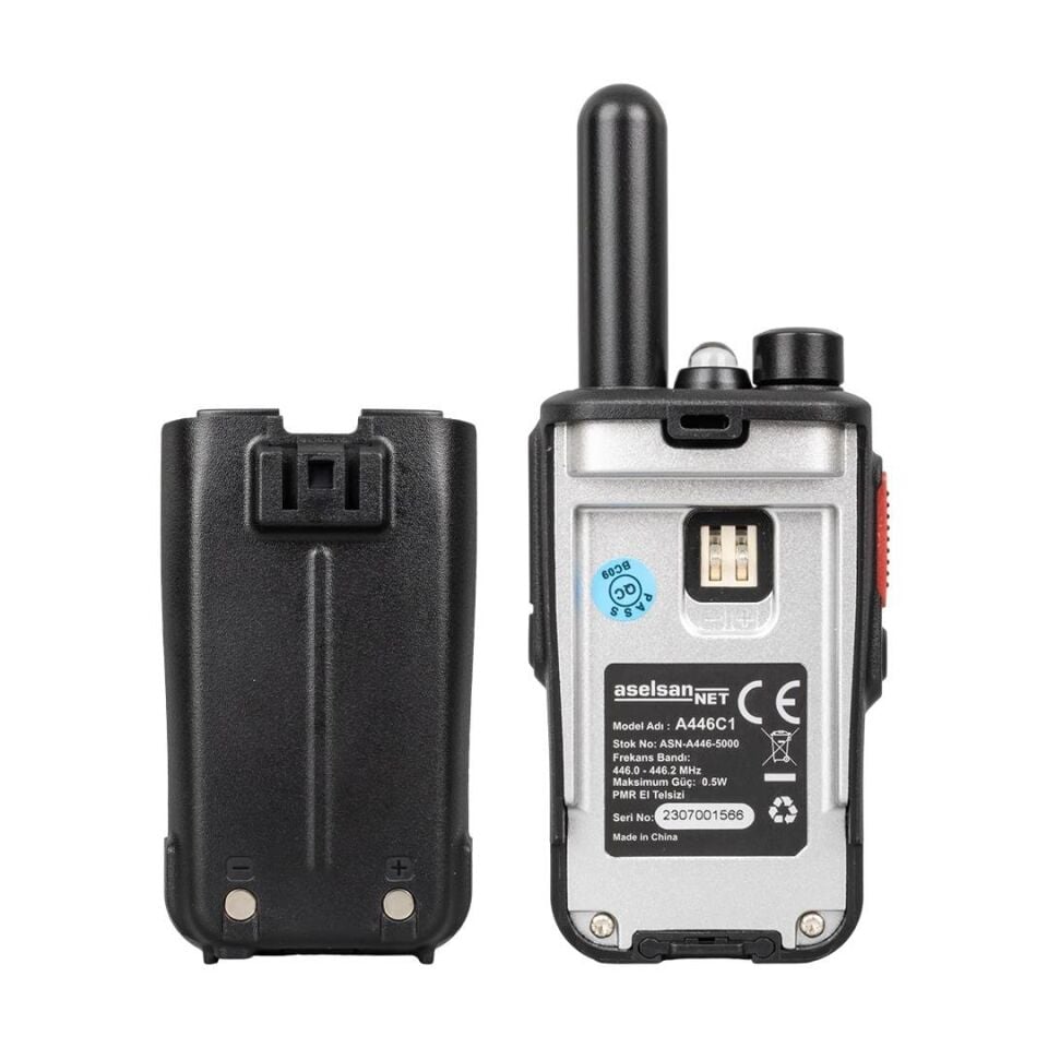 Aselsan A446C1 Tekli 16 Kanal Maximum 10 km Menzilli Pmr 446 Telsiz Tekli