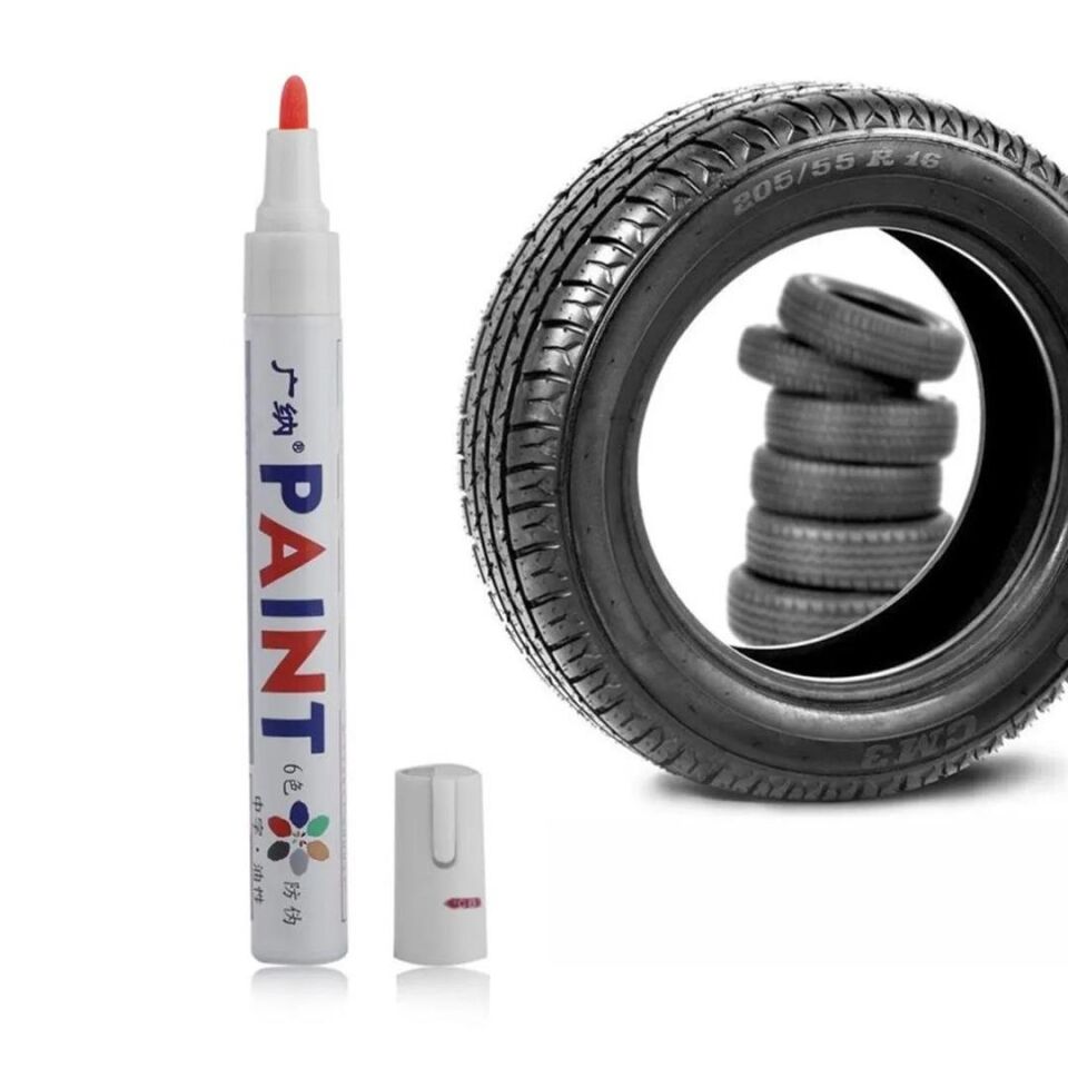 Sunup M101 Araç Lastik Boya Kalemi Lastik Yazı Kalemi Yazma Kalem