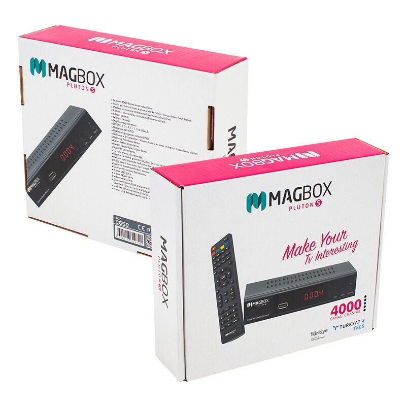 Ayt Magbox Pluton s Full Hd Tkgs li Hdmı Scart girişli Kasalı Uydu Alıcısı Uydu Cihazı