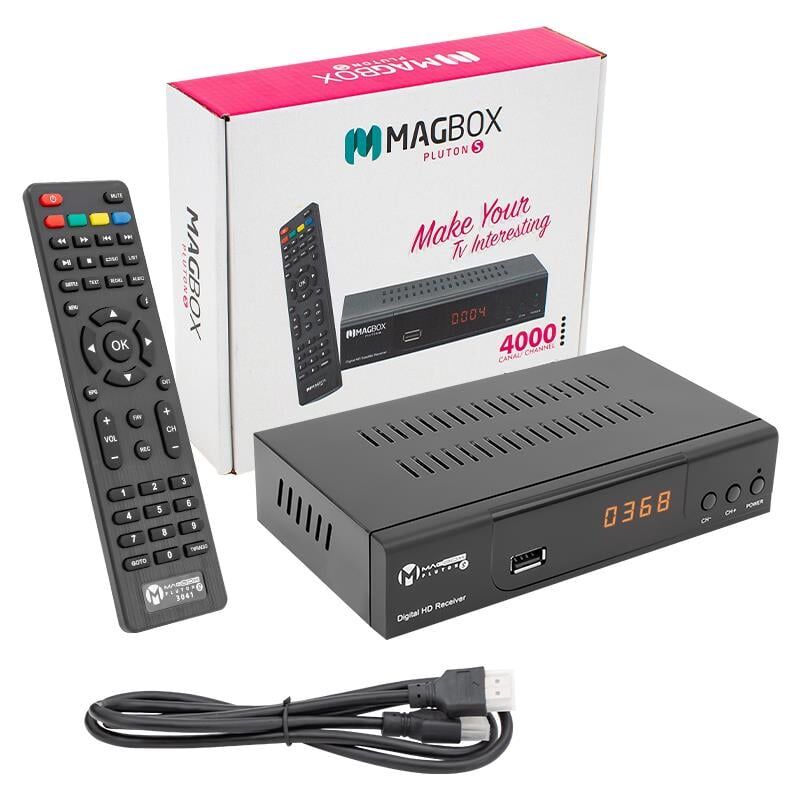 Ayt Magbox Pluton s Full Hd Tkgs li Hdmı Scart girişli Kasalı Uydu Alıcısı Uydu Cihazı