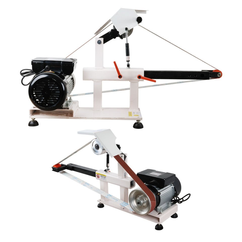 Powermaster Zımpara Polisaj Makinesi Endüstriyel Sanayi Tipi Şerit Zımpara Makinası 2200 Watt 6 Cm Zımpara Genişliği