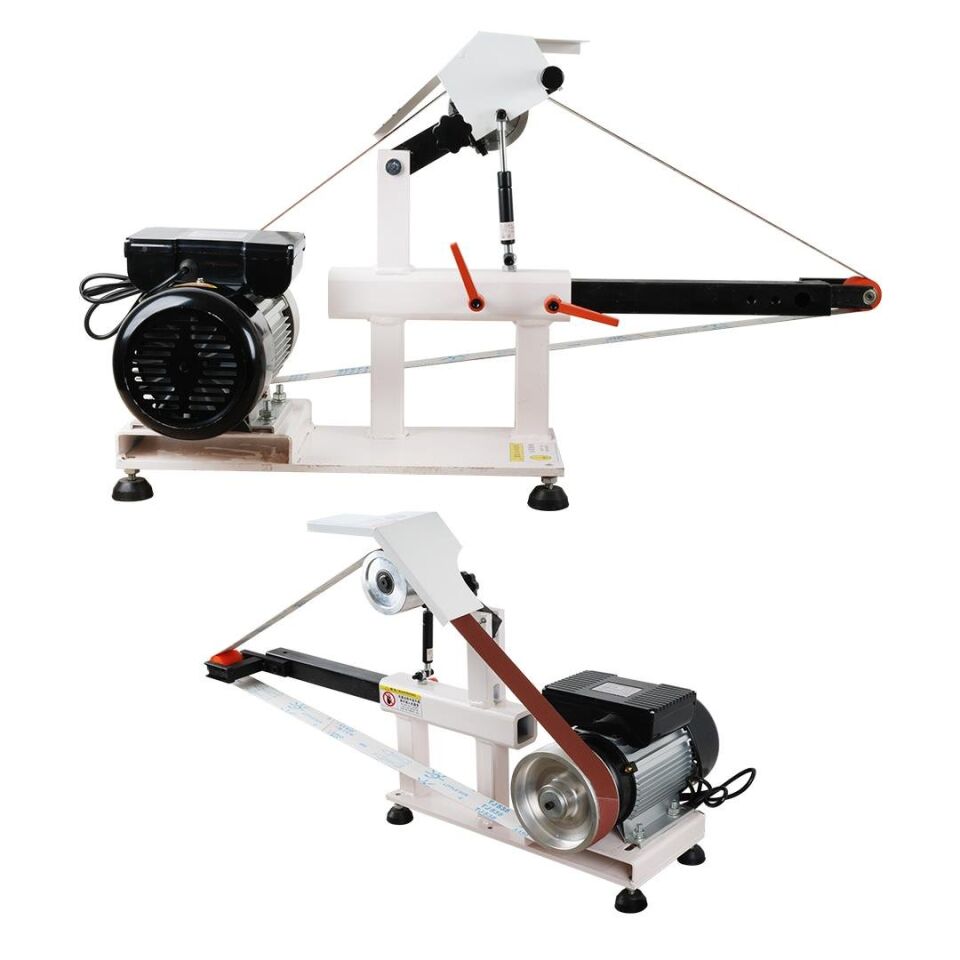 Powermaster Zımpara Polisaj Makinesi Endüstriyel Sanayi Tipi Şerit Zımpara Makinası 2200 Watt 6 Cm Zımpara Genişliği