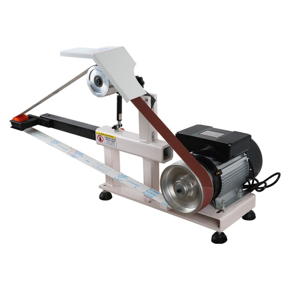 Powermaster Zımpara Polisaj Makinesi Endüstriyel Sanayi Tipi Şerit Zımpara Makinası 2200 Watt 6 Cm Zımpara Genişliği