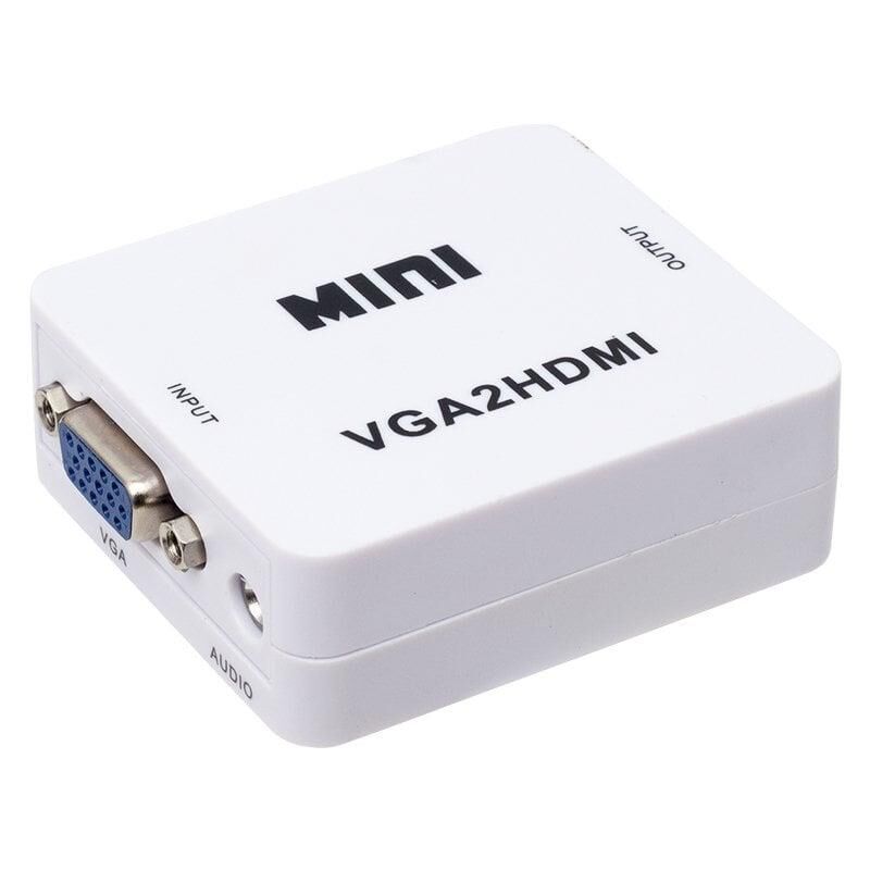 Powermaster PM-18698 VGA To HDMI Ses Girişli Mini Model Dönüştürücü