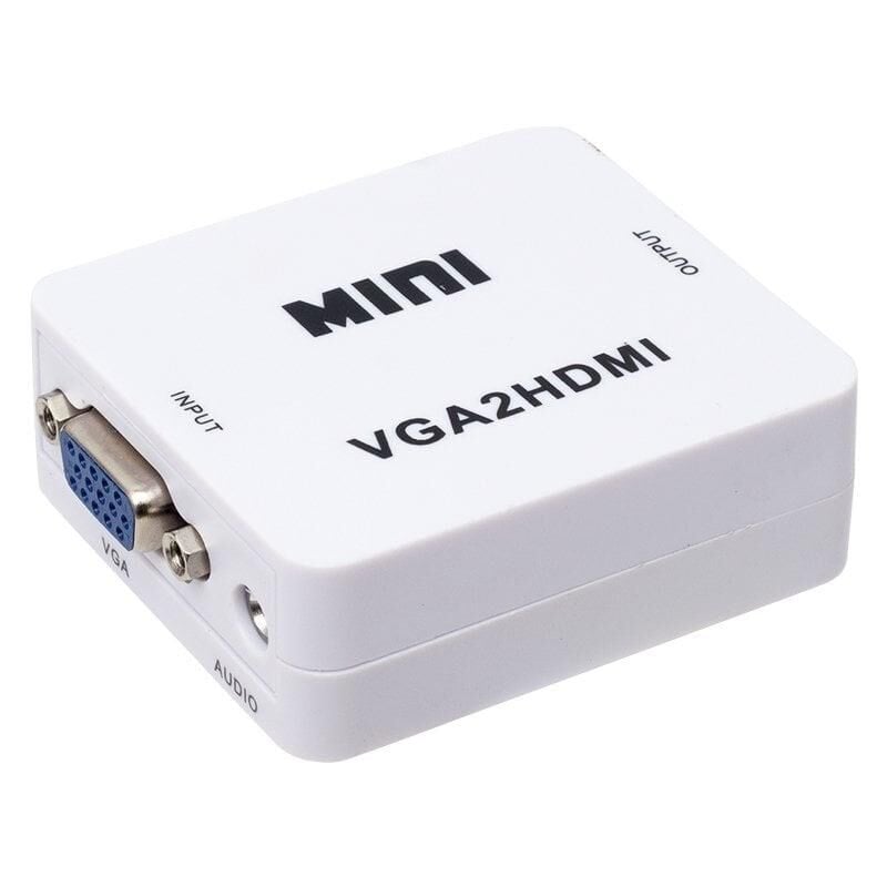 Powermaster PM-18698 VGA To HDMI Ses Girişli Mini Model Dönüştürücü