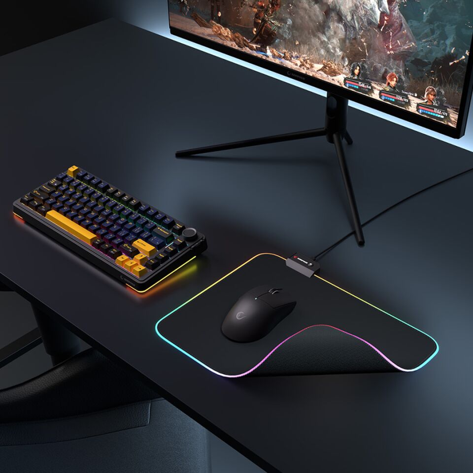Rampage MP-21 Pulsar M Rgb Ledli 252X328X3 Mm Siyah Oyuncu Mouse Pad
