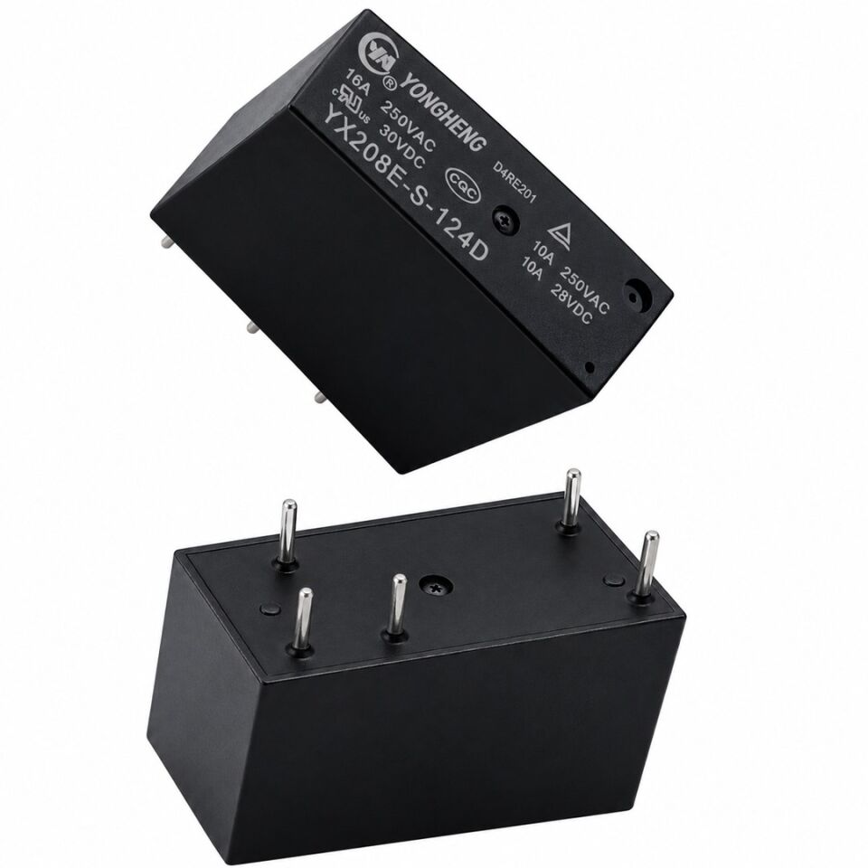 24 Volt Röle Tek Kontak 5 Bacak 10 Amper
