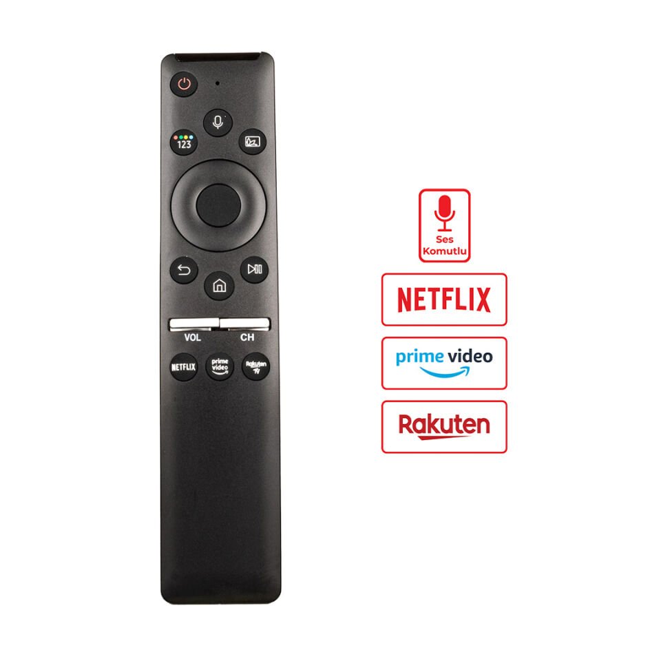 Weko KL RM-G2100 V1 Samsung BN59-01312B Netflix-Prime Video Tuşlu Ses Komutlu Lcd Led Tv Kumanda
