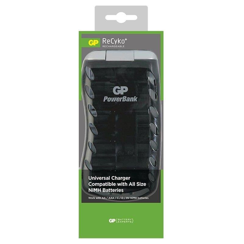 GP Universal AA-AAA-9V-C-D Boy Ni-Mh Powerbank Pil Şarj Cihazı PB19GSMTB-2GB1