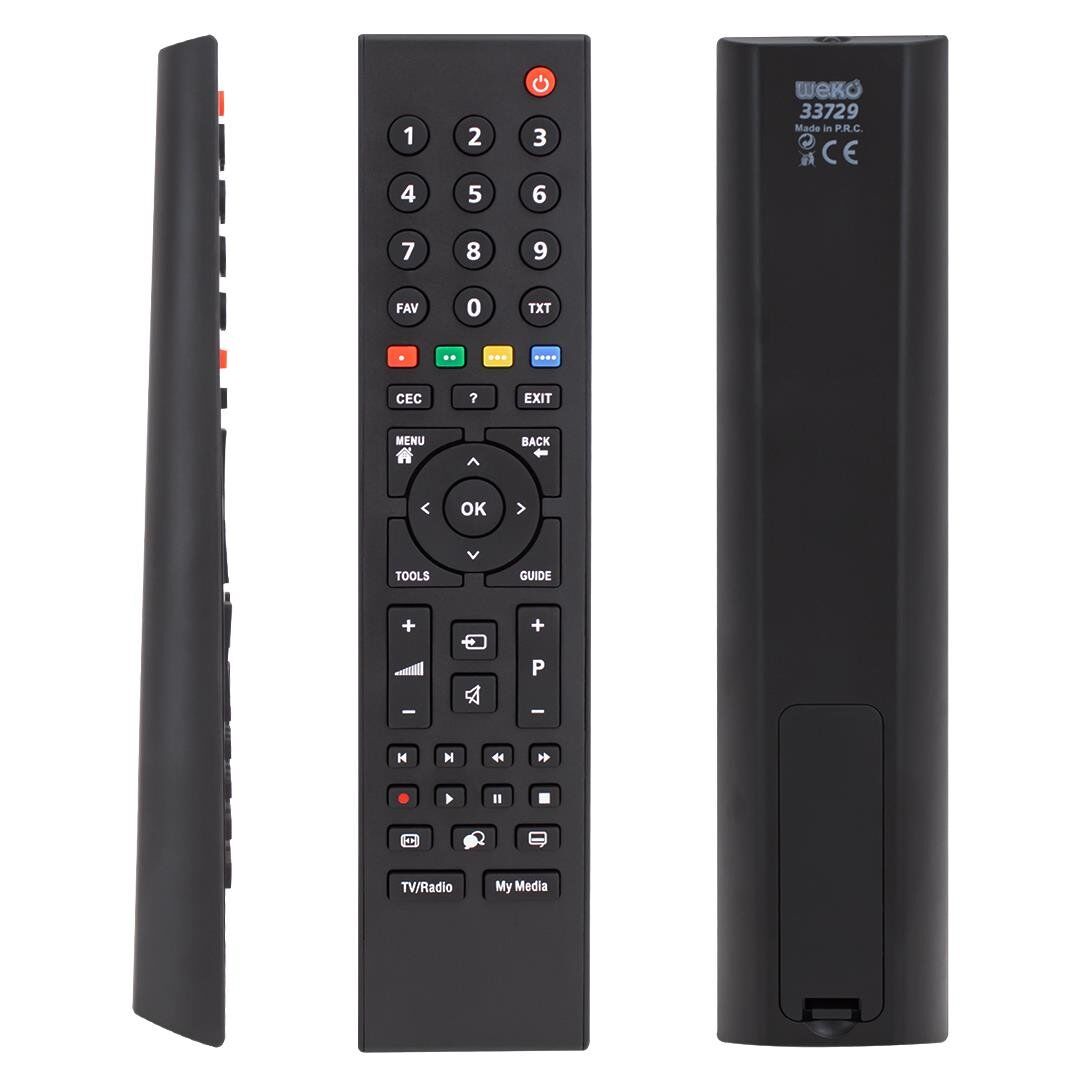 Ayt Arçelik Beko Uyumlu Media Tuşlu RC3214803-TP6187R-P1-M7485600127X Lcd Tv Kumandası