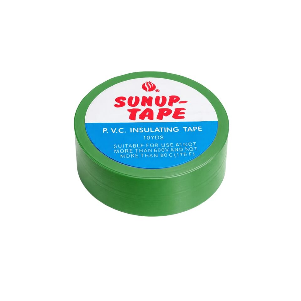 Sunup SN-27923 Yeşil 0.13X18mm İzole PVC Elektrik Yalıtım Bant (5'Li Paket)