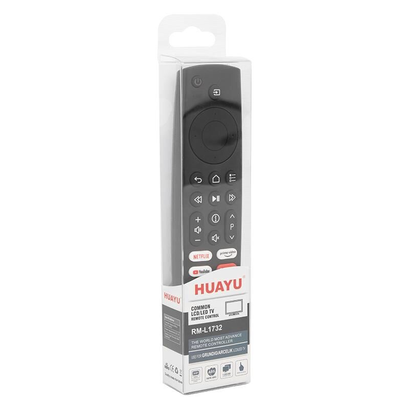 Huayu RM-L1732 Arçelik Beko Grundig Netflix-YouTube Google Play Prime Video Tuşlu LCD LED TV Kumandası