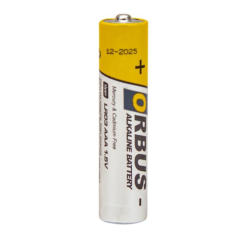 Orbus KLRORB-LR03-4B 1.5V AAA 60 Adet 4'lü Paket Alkalin İnce Kalem Pil