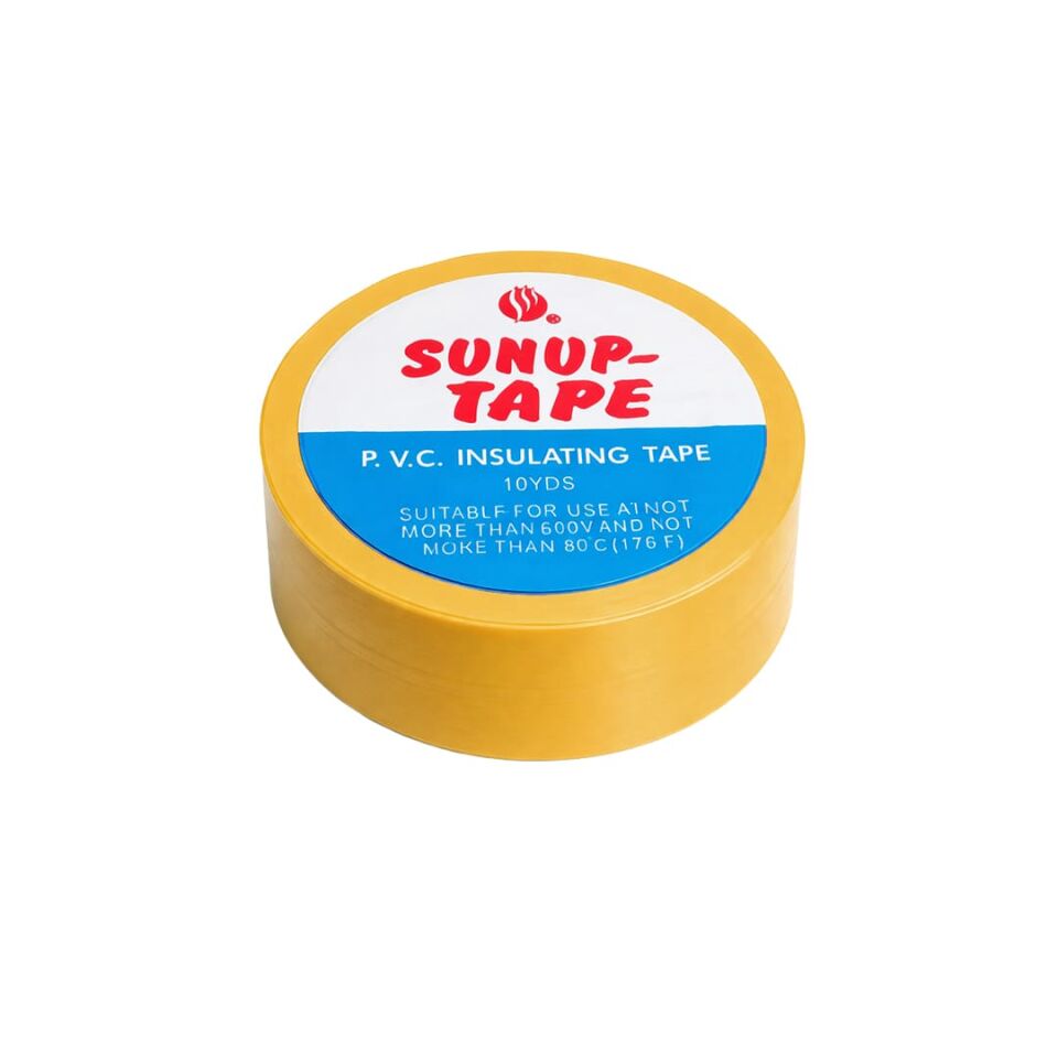Sunup SN-27921 Sarı 0.13X18mm İzole PVC Elektrik Yalıtım Bant (5'Li Paket)