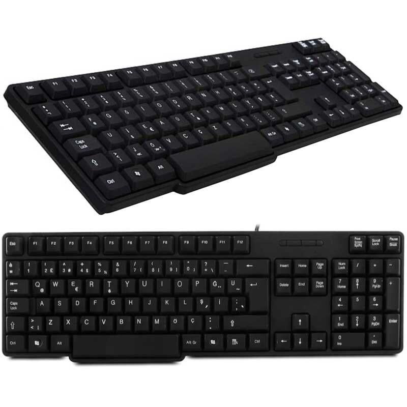 Everest KB-517U USB Q Klavye Kablolu Pc Bilgisayar Klavyesi Usb Uçlu