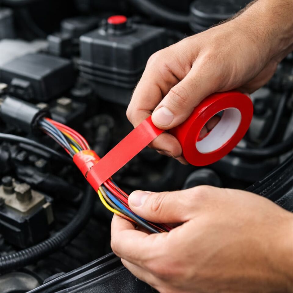 Sunup SN-27920 Kırmızı 0.13X18mm İzole PVC Elektrik Yalıtım Bant (5'Li Paket)