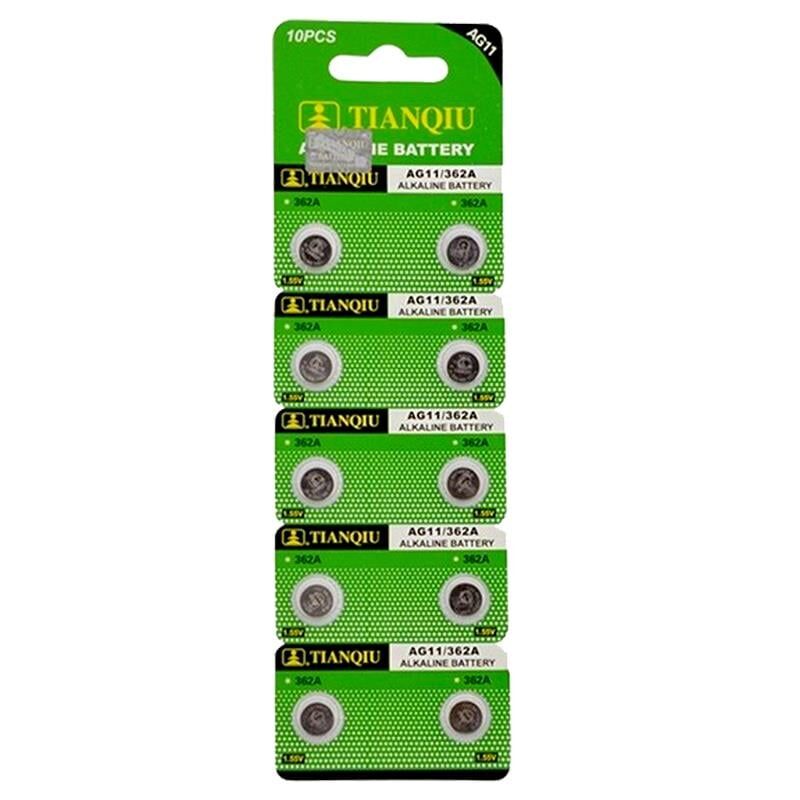 Tianqiu AG-11 Alkalin LR721H 362A Düğme Pil 10 lu Paket