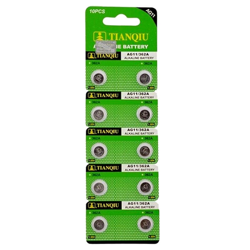 Tianqiu AG-11 Alkalin LR721H 362A Düğme Pil 10 lu Paket