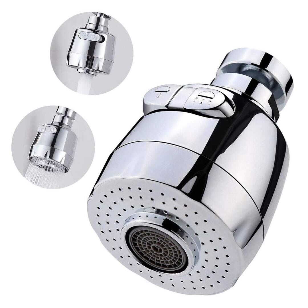 Ayt Sunup SN-27114 2 Kademeli Su Tasarruflu Musluk Başlığı 360 Derece 80x52x22mm