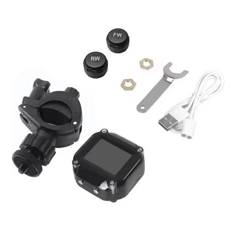 Powermaster Pm-28656 Motosiklet Kablosuz Lastik Basınç Hava ve Sıcaklık İzleme Sistemi Cihazı TPMS