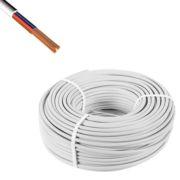 Ayt Powermaster 3x0.75 TTR Kablo 100 Metre İç Mekan Elektrik Tesisat Aydınlatma Kablosu