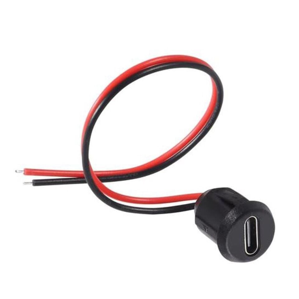 Powermaster PM-27032 Kablolu Type-C Şase Soket Jack Siyah Kablolu Type-c Girişi