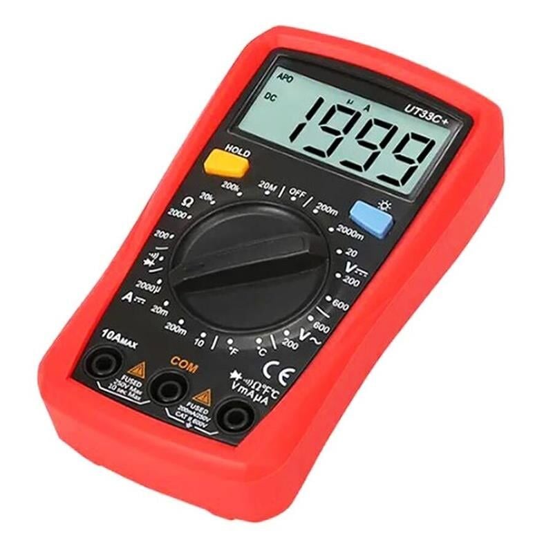 Powermaster UT-33C+ Dijital Multimetre Ölçü AletiCihazı Dc Ac Direnç Ölçüm Aleti