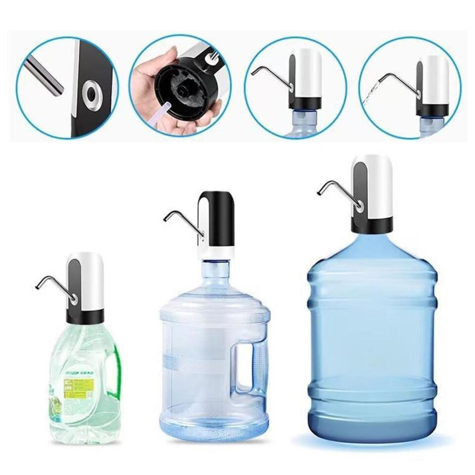 Ayt Crown CRW-1006 USB Şarjlı Otomatik Sebil Damacana Su Pompası Su Bidonu Pompa