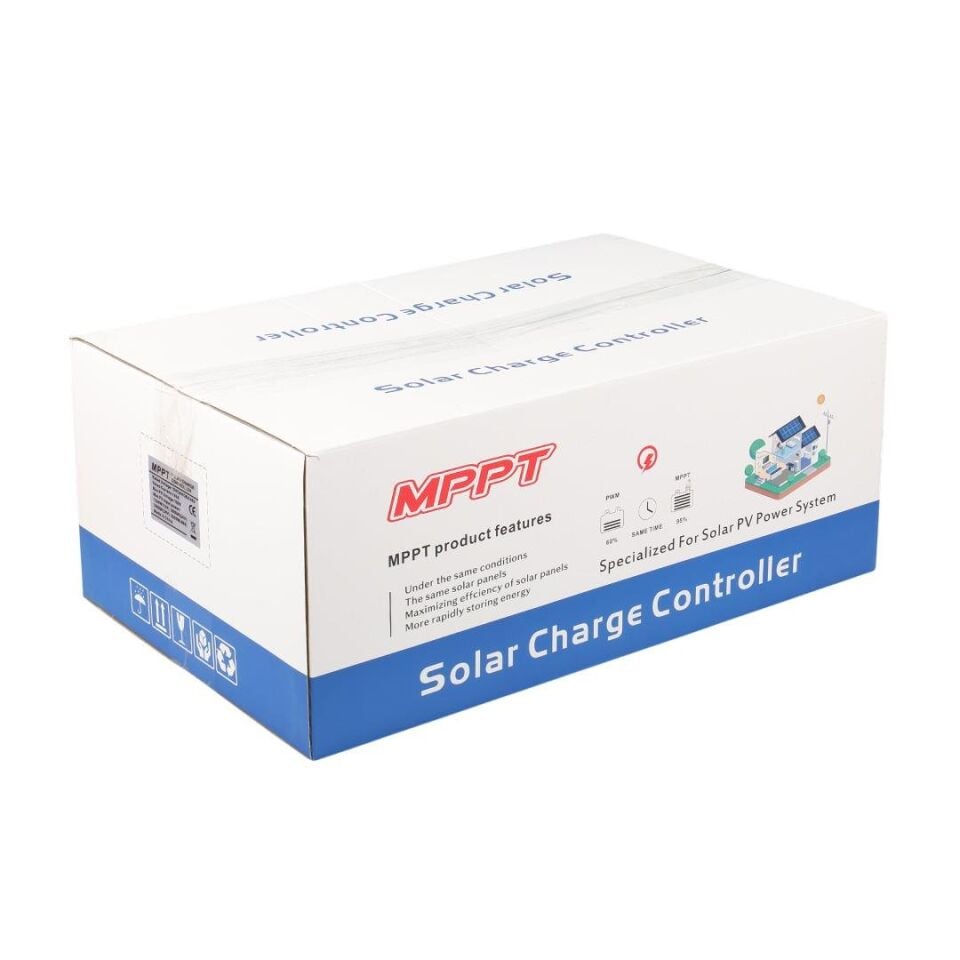 Sunsolar MPK100 MPPT Solar Şarj Kontrol Cihazı 100A 12V 24V 36V 48V Otomatik 250V Maksimum PV LCD Ekranlı RS485 Portlu
