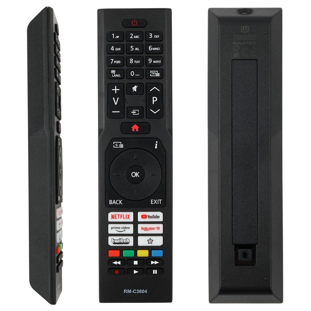 Jvc HJC123 RM-C3604 Netflix-Youtube-Prime Video Tuşlu Lcd-Led Tv Kumanda