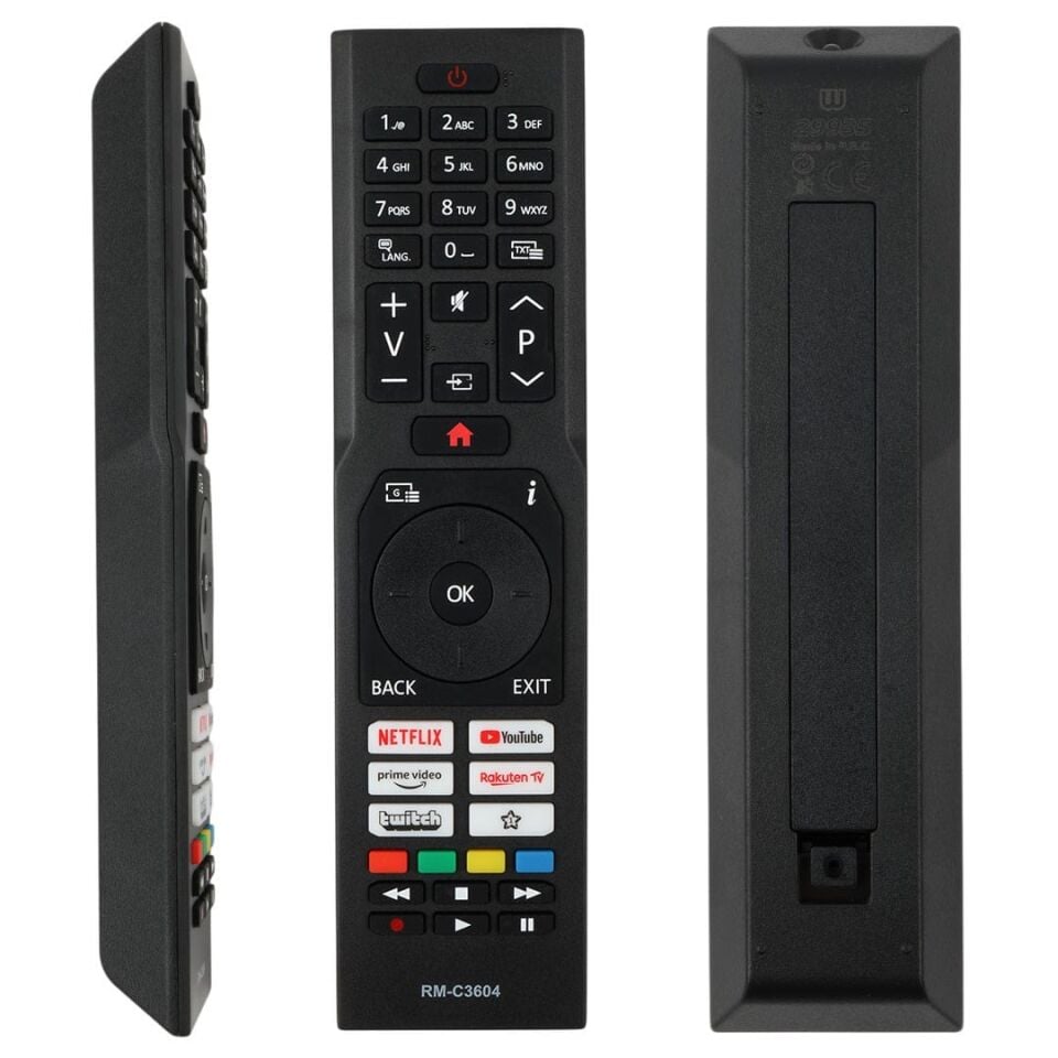 Jvc HJC123 RM-C3604 Netflix-Youtube-Prime Video Tuşlu Lcd-Led Tv Kumanda