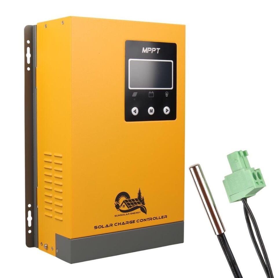 Sunsolar MPK80 MPPT Solar Şarj Kontrol Cihazı 80A 12V 24V 36V 48V Otomatik) 250V Maksimum PV LCD Ekranlı RS485 Portlu