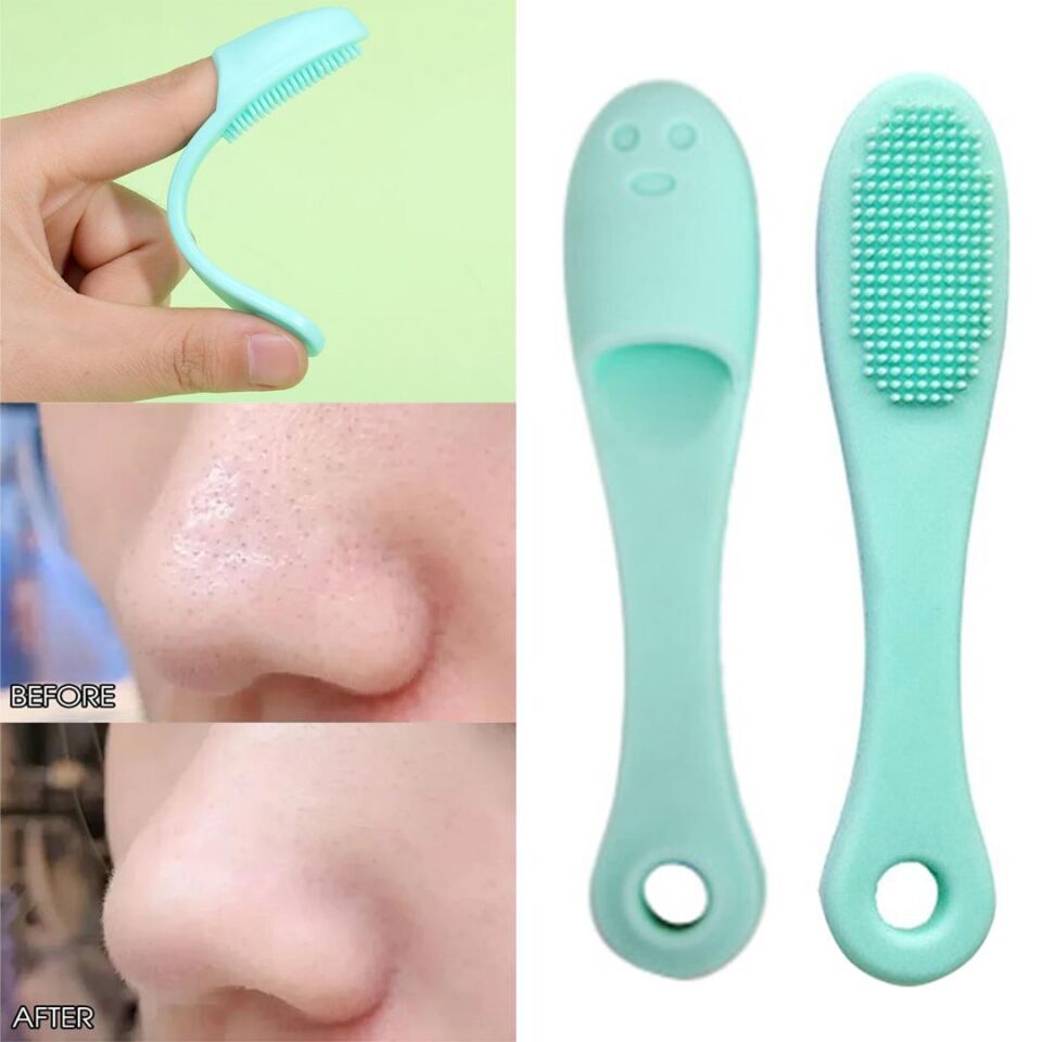 Ayt Sunup SN-26764 Parmak Şekilli Silikon Yüz Burun Gözenek Temizleme Fırçası Yüz Bakım Fırça