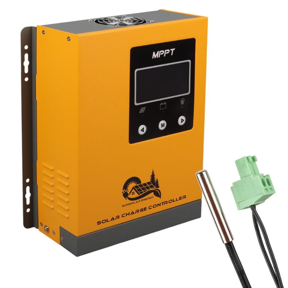 Sunsolar MPK50 MPPT Solar Şarj Kontrol Cihazı 50A 12V 24V 36V 48V Otomatik 250V Maksimum PV LCD Ekranlı RS485 Portlu