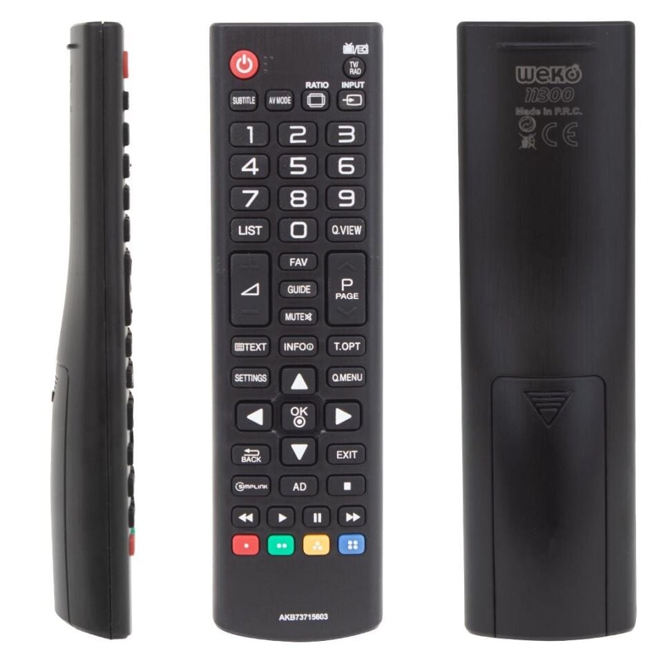 Ayt Weko LG Simplink Tuşlu Lcd-Led Tv Kumanda AKB73715603