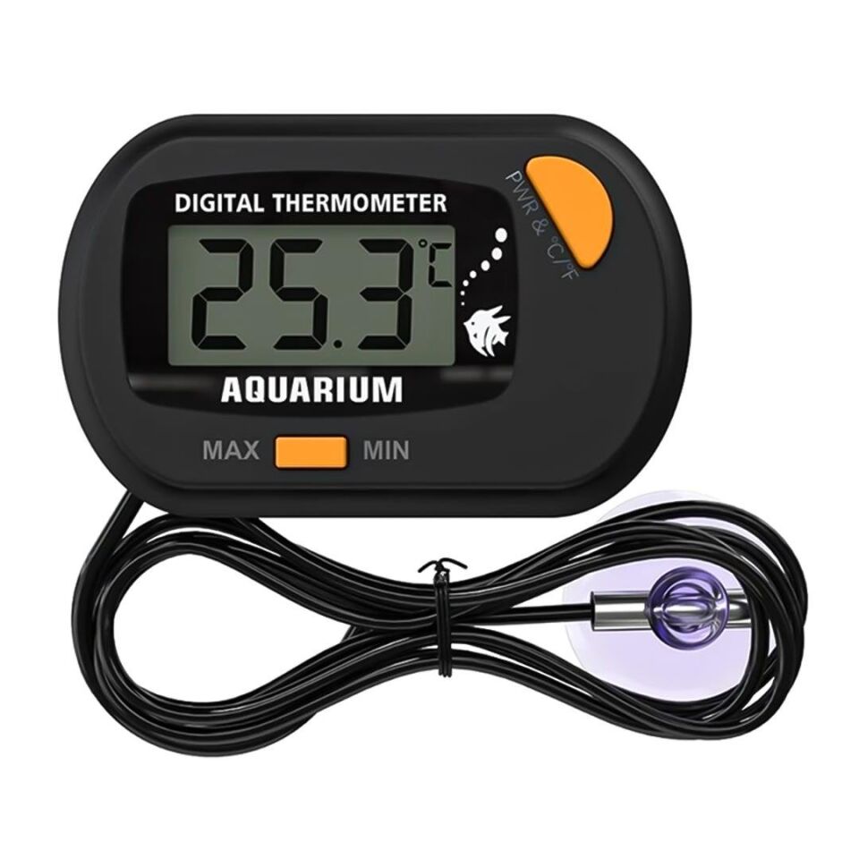 Ayt Powermaster Pm-26614 Mini Lcd Dijital Problu Termometre Akvaryum Buzdolabı Otomobil Sera Termometresi