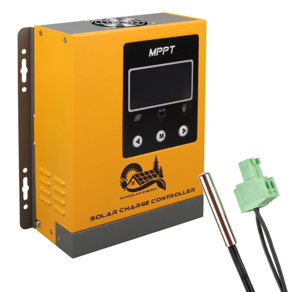 Sunsolar MPK40 MPPT Solar Şarj Kontrol Cihazı 40A 12V 24V 36V 48V Otomatik 250V Maksimum PV LCD Ekranlı RS485 Portlu