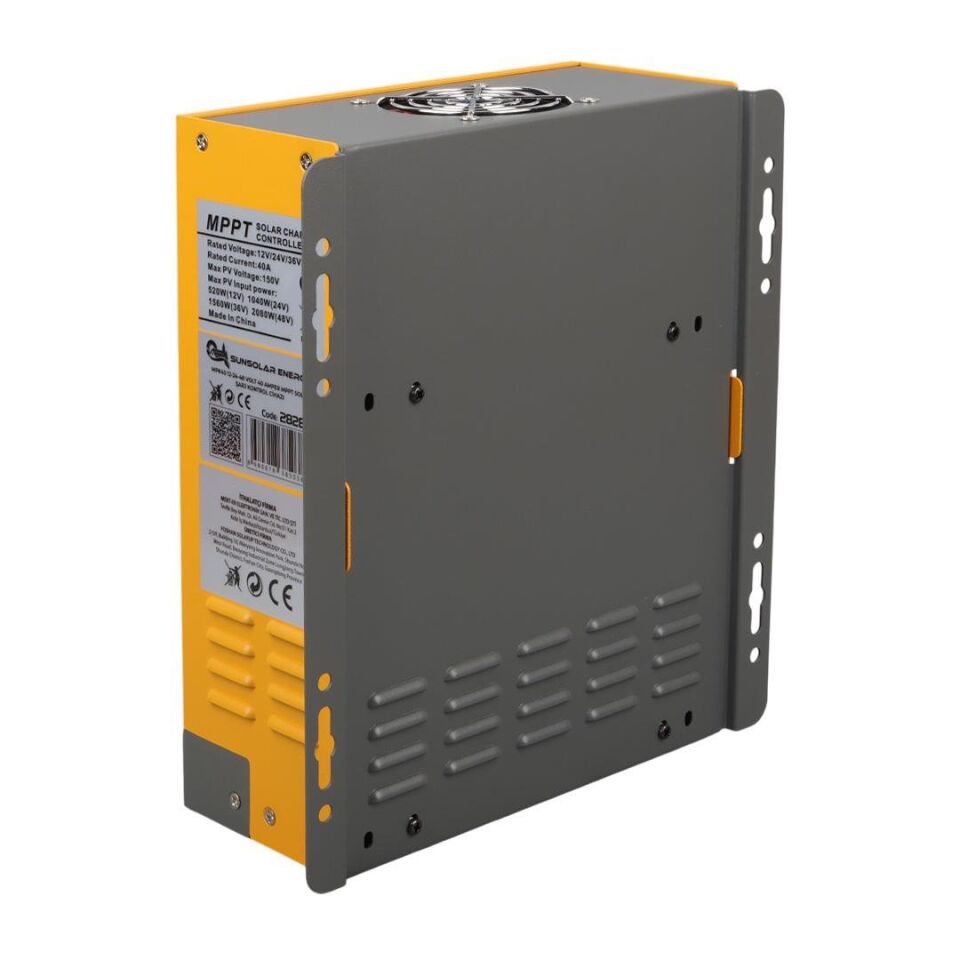 Sunsolar MPK40 MPPT Solar Şarj Kontrol Cihazı 40A 12V 24V 36V 48V Otomatik 250V Maksimum PV LCD Ekranlı RS485 Portlu