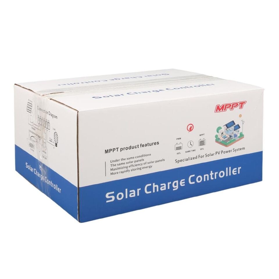 Sunsolar MPK40 MPPT Solar Şarj Kontrol Cihazı 40A 12V 24V 36V 48V Otomatik 250V Maksimum PV LCD Ekranlı RS485 Portlu