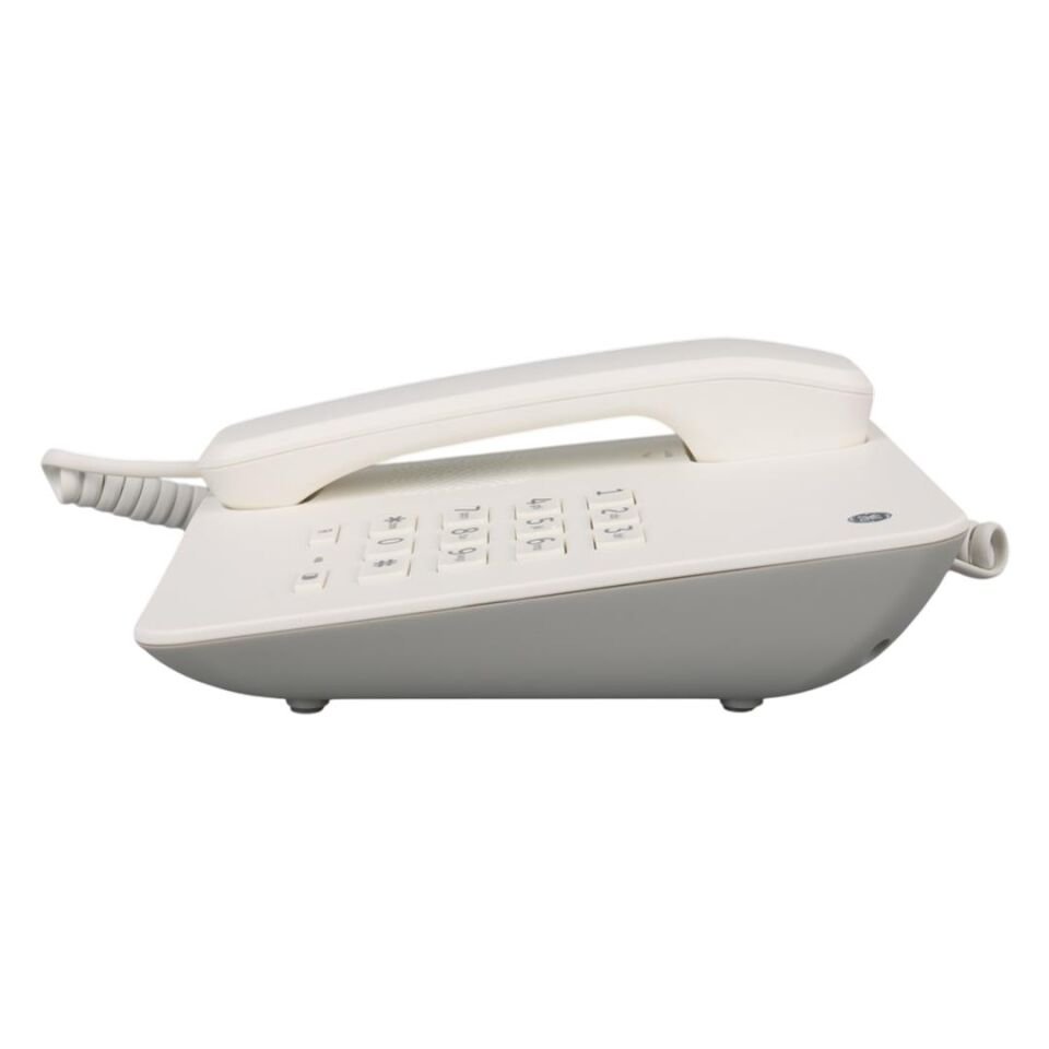 General Electric TK-30043 Ekransız Beyaz Masaüstü Telefon Sabit Ev Ofis Telefonu